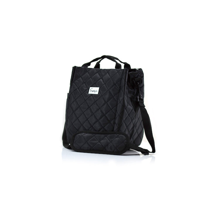 Lunch Bag Black Quilted 1