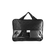 Simplily Co. Carry-on Underseat Shoulder Bag | Black Quilted