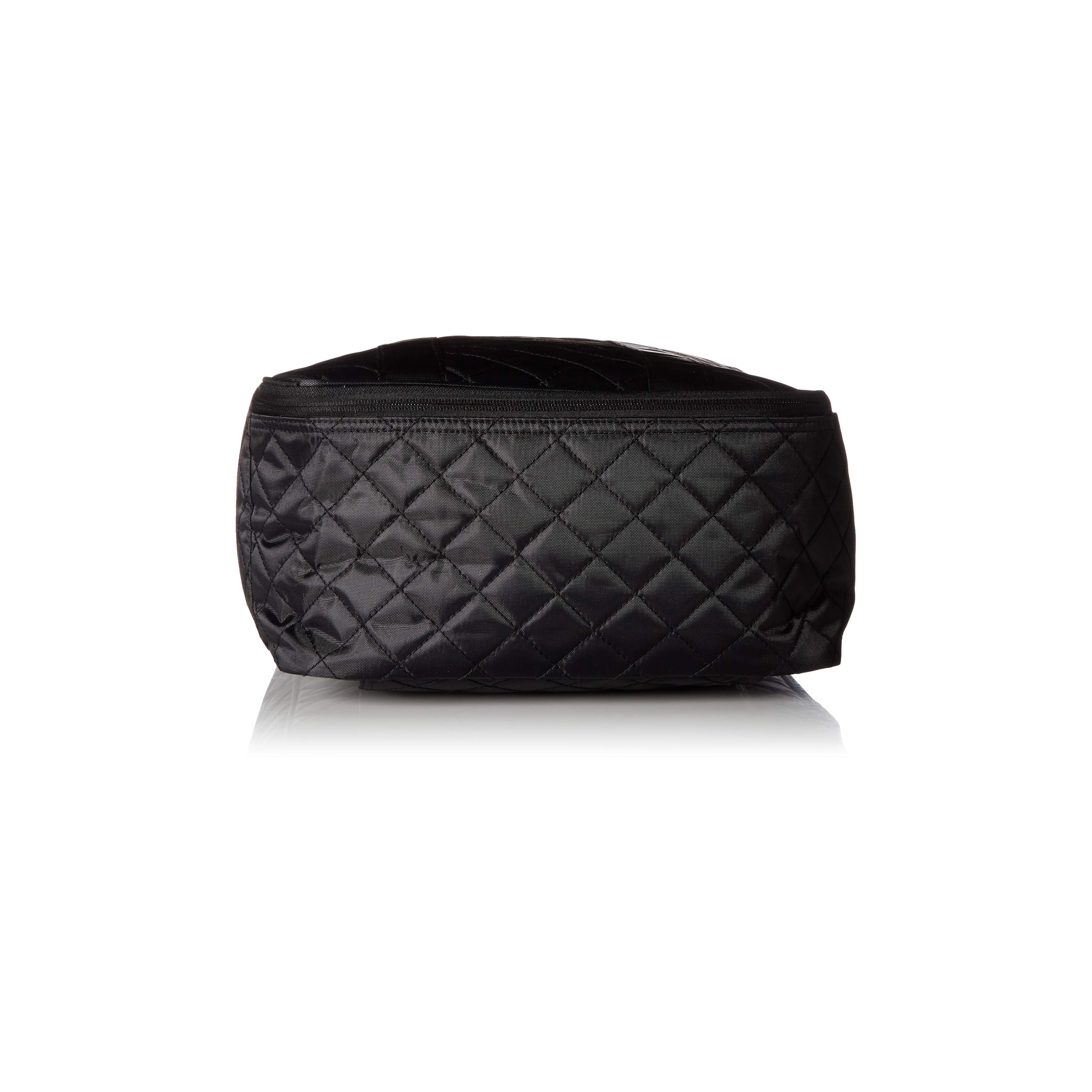 Simplily Co. Carry-on Underseat Shoulder Bag | Black Quilted