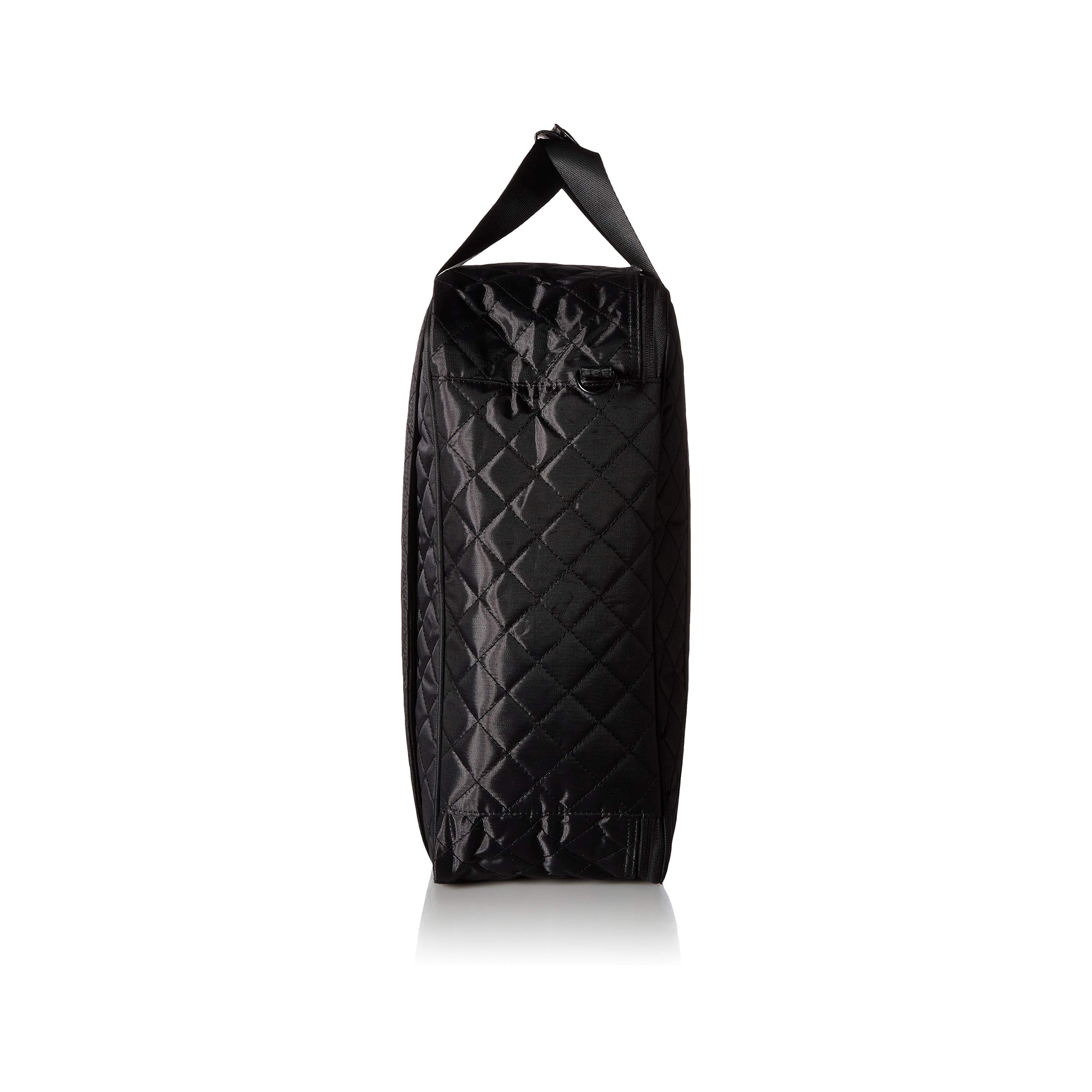 Simplily Co. Carry-on Underseat Shoulder Bag | Black Quilted